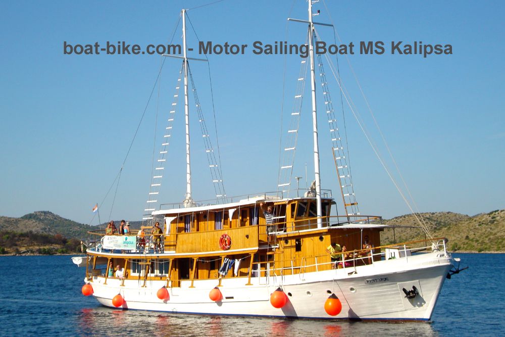 Boat and bike - Motor Sailing Boat MS Kalipsa