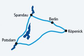 Berlin by Boat & Bike - map