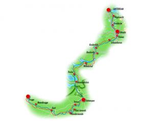 Cruise from Holland to Flanders - map